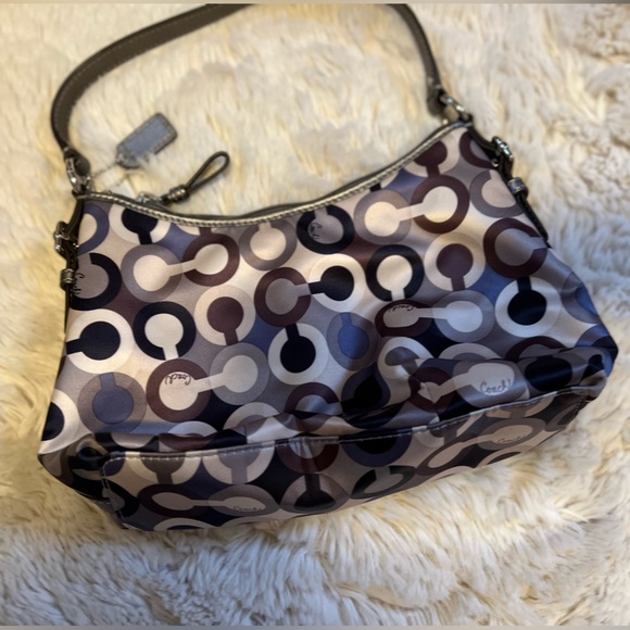 Silk Sequin Multicolor Coach Bag - Picture 4 of 4